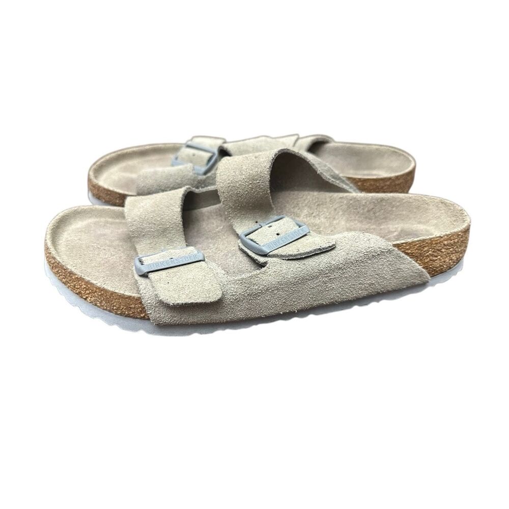 Birkenstock Arizona Modern Suede Antique Gray Soft Footbed Regular Unisex